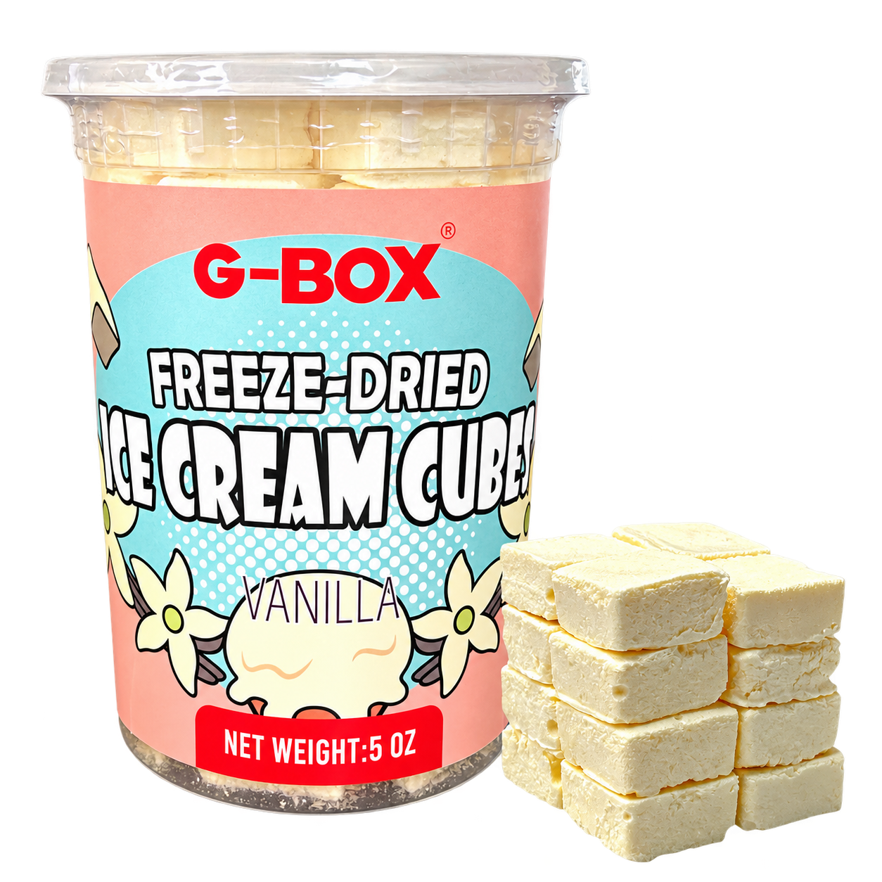 G-BOX FREEZE DRIED ICE CREAM CUBES (VANILLA)