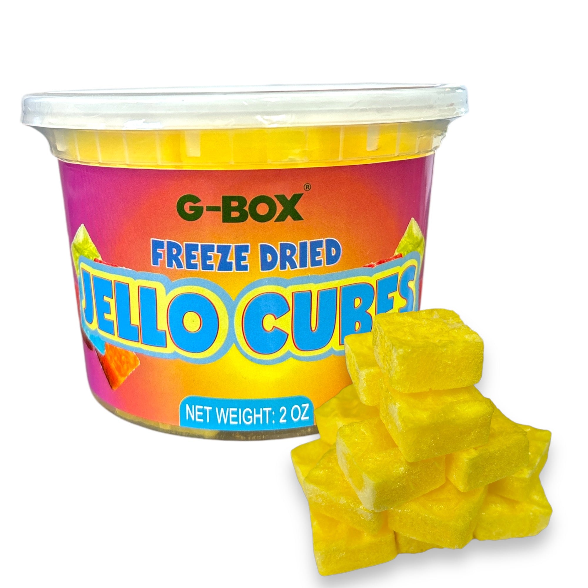 G-BOX FREEZE DRIED JELLO CUBES (LEMON)-G-BOX