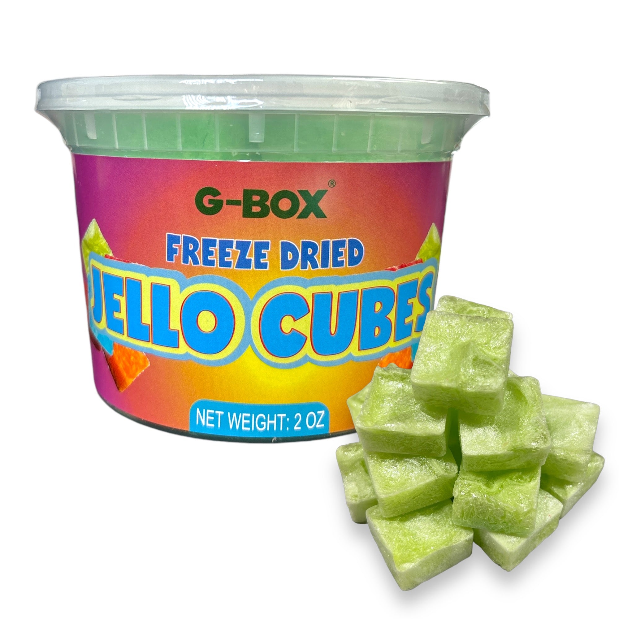G-BOX FREEZE DRIED JELLO CUBES (LIME)-G-BOX