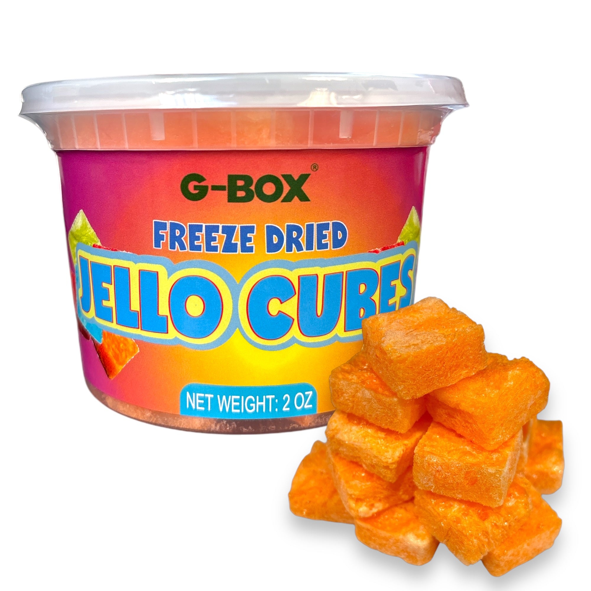 G-BOX FREEZE DRIED JELLO CUBES (ORANGE)-G-BOX