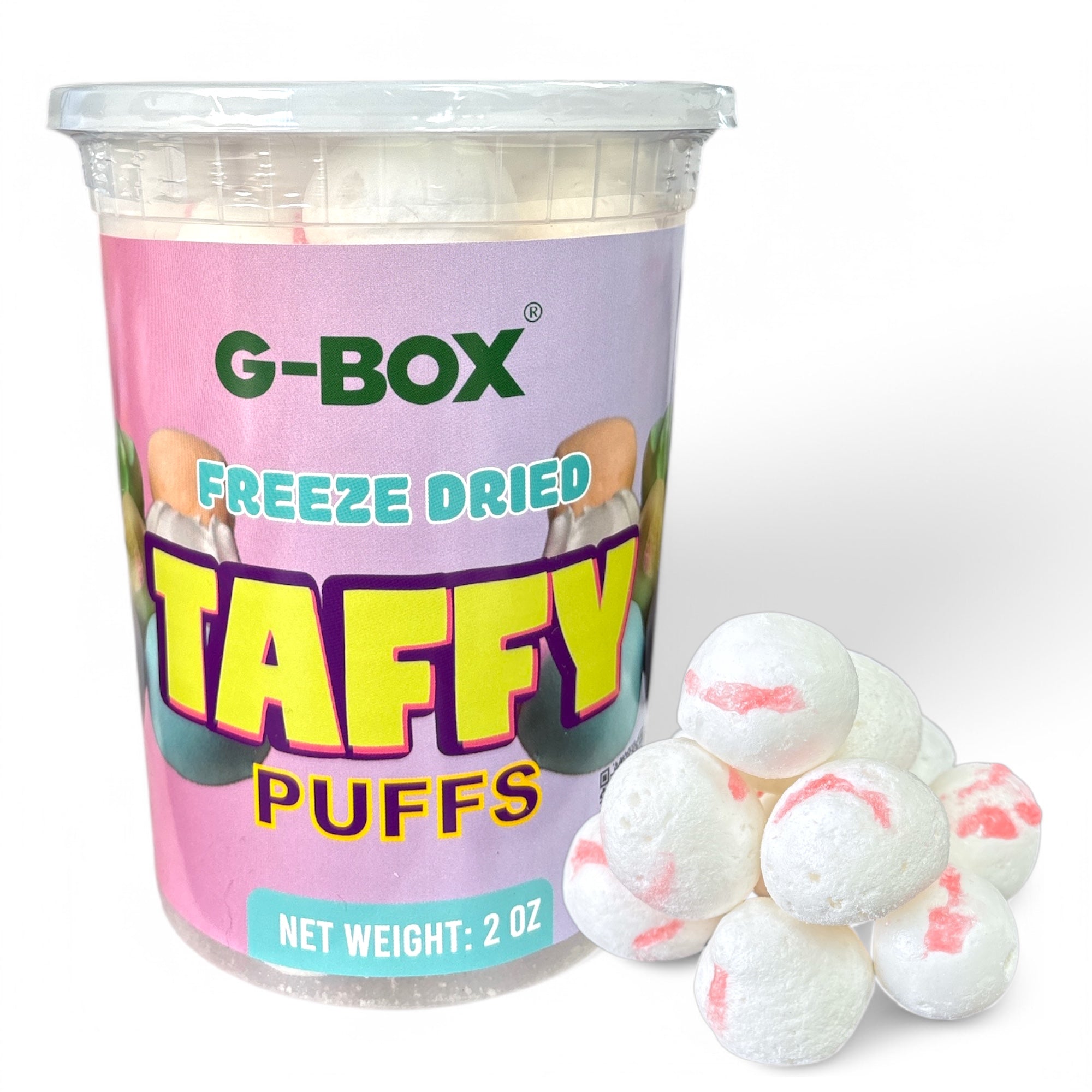 G-BOX FREEZE DRIED PEPPERMINT TAFFY PUFFS-G-BOX