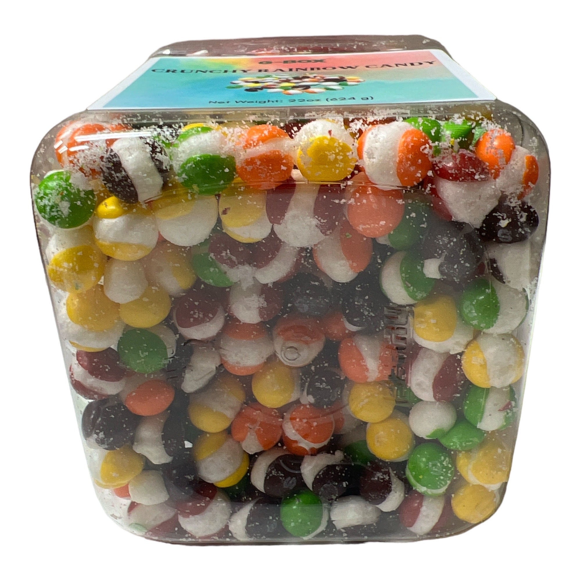 G-Box Crunchy Rainbow Candy in Jar Container-G-BOX