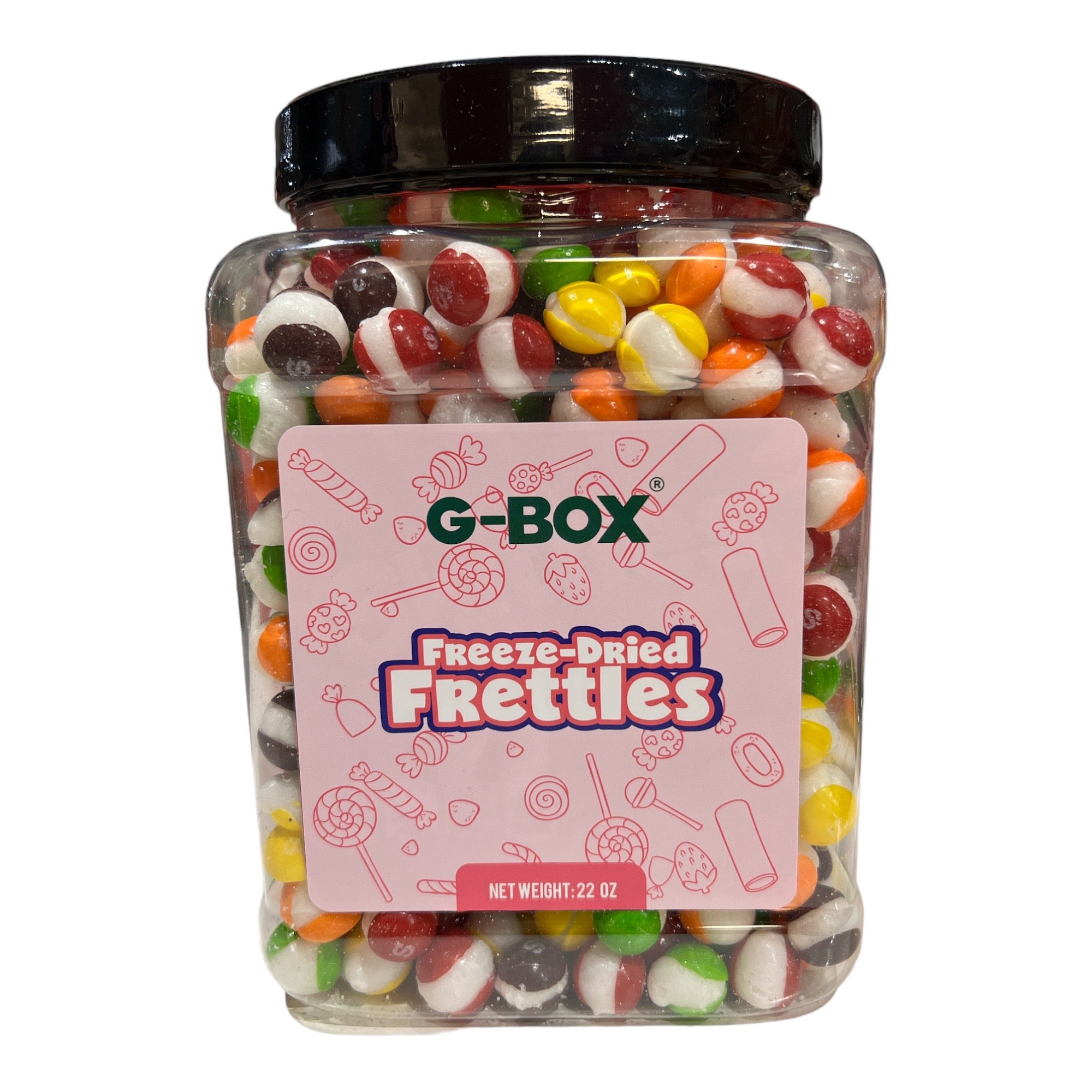 G-Box Freeze Dried Frettles - Freeze Dried Candy in Tub Jar Container-G-BOX