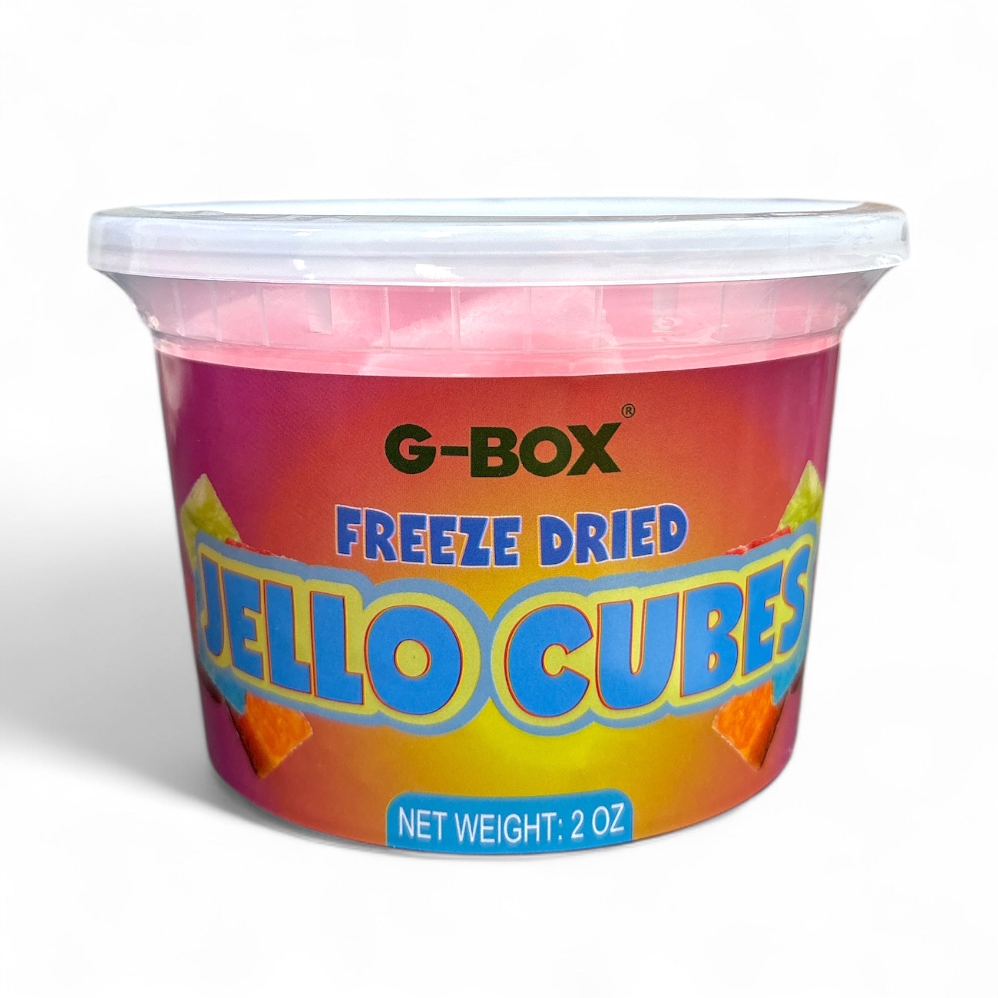 G-BOX FREEZE DRIED JELLO CUBES (PINK STRAWBERRY)-G-BOX