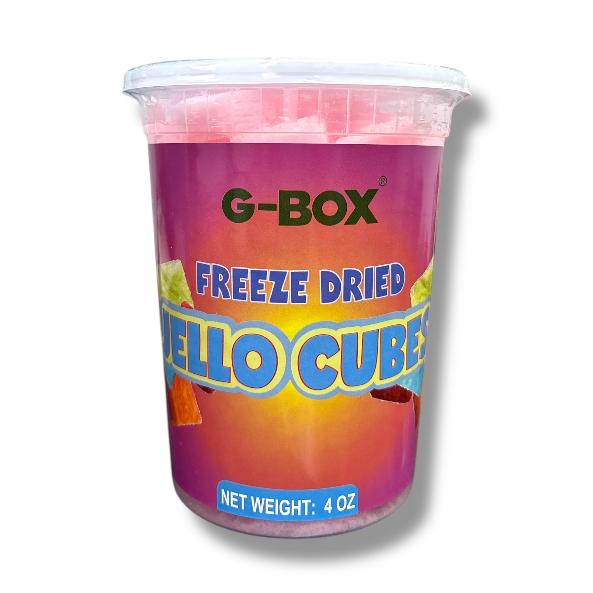 G-BOX FREEZE DRIED JELLO CUBES (PINK STRAWBERRY)-G-BOX