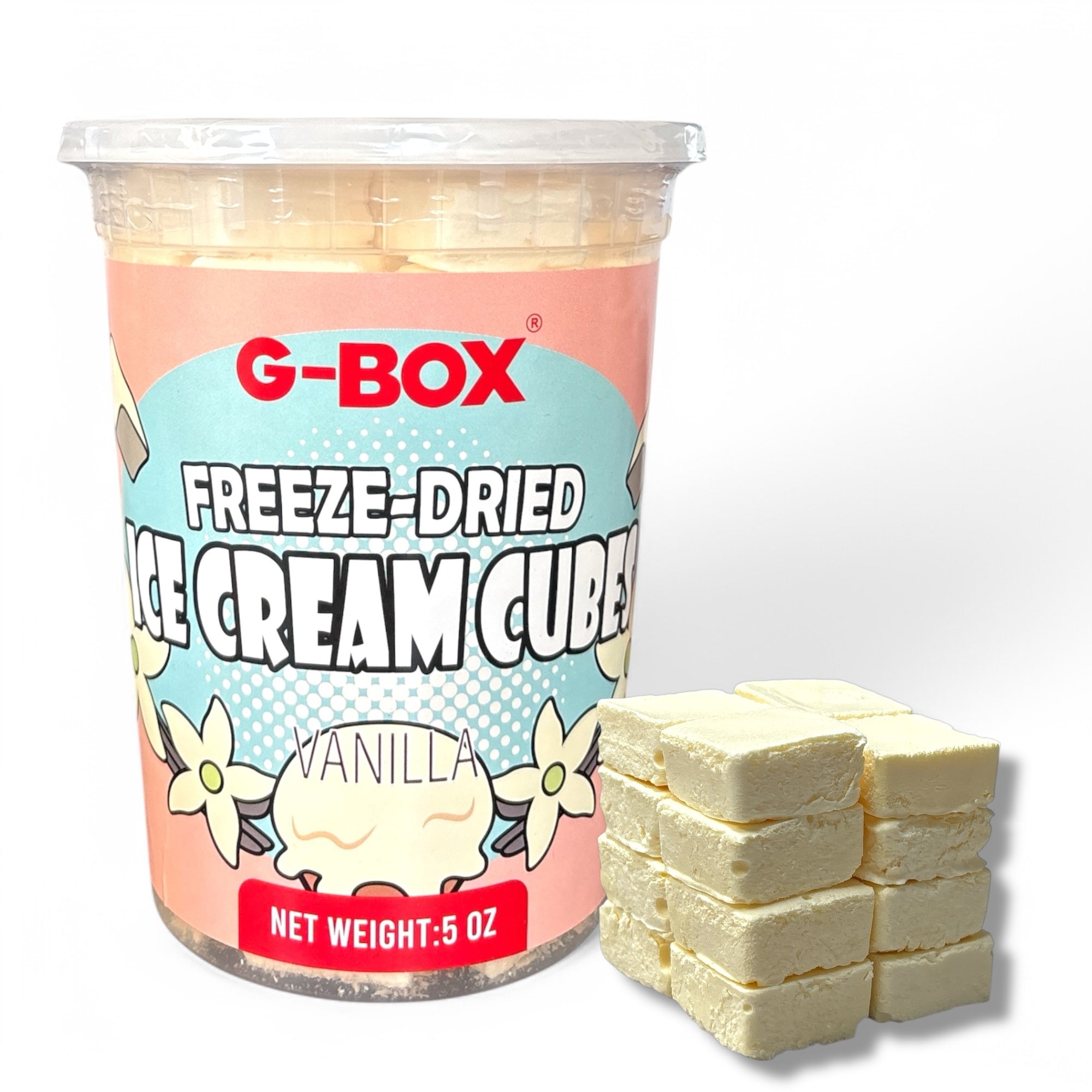 G-BOX FREEZE DRIED ICE CREAM CUBES (VANILLA)-G-BOX