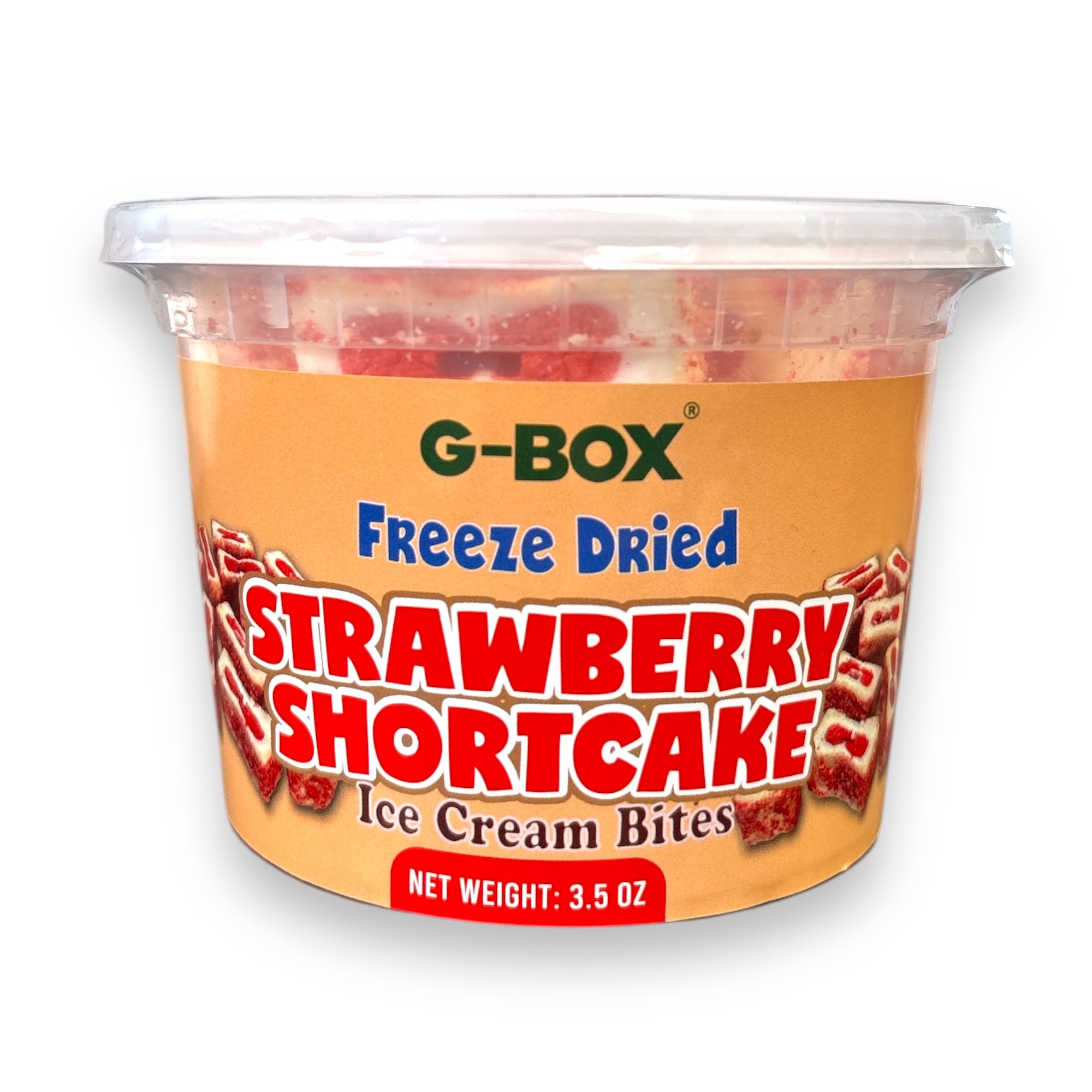 G-BOX FREEZE DRIED STRAWBERRY SHORTCAKE ICE CREAM BITES-G-BOX