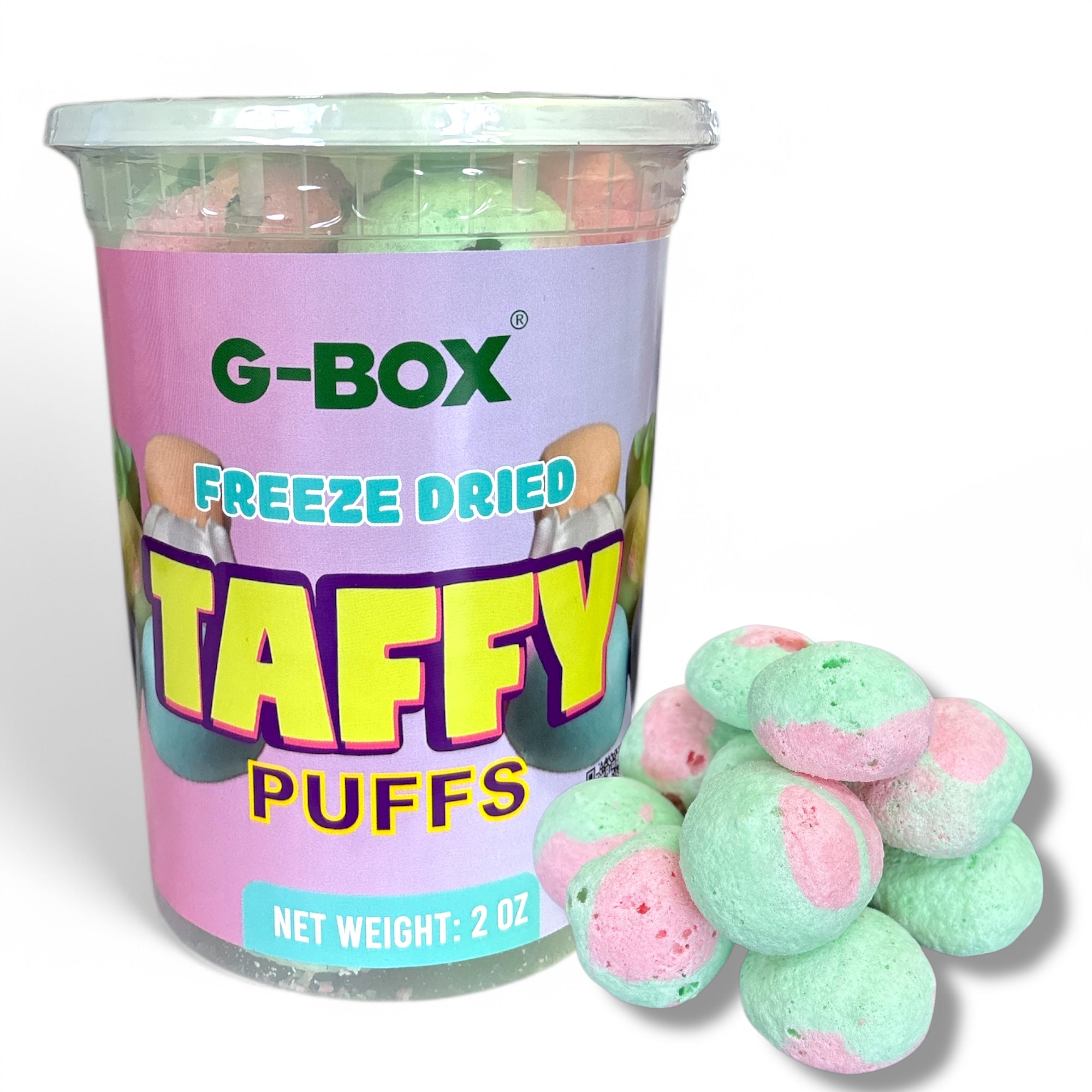G-BOX FREEZE DRIED WATERMELON TAFFY PUFFS-G-BOX