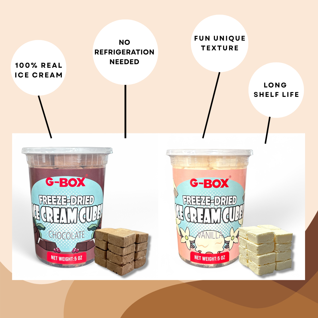 G-BOX FREEZE DRIED ICE CREAM CUBES (VANILLA)-G-BOX