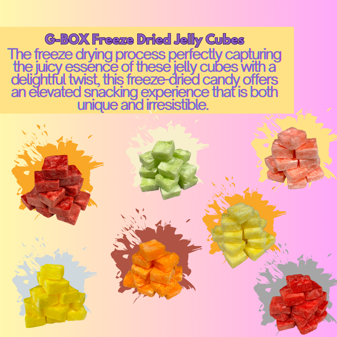 G-BOX FREEZE DRIED JELLO CUBES (WATERMELON)-G-BOX