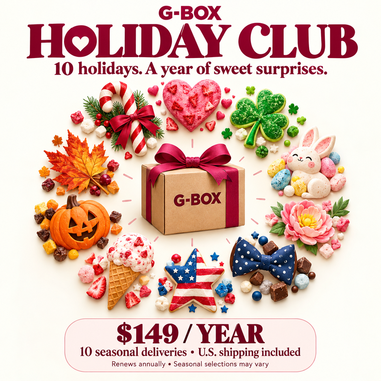 G-BOX Holiday Club — 10 Holiday Deliveries