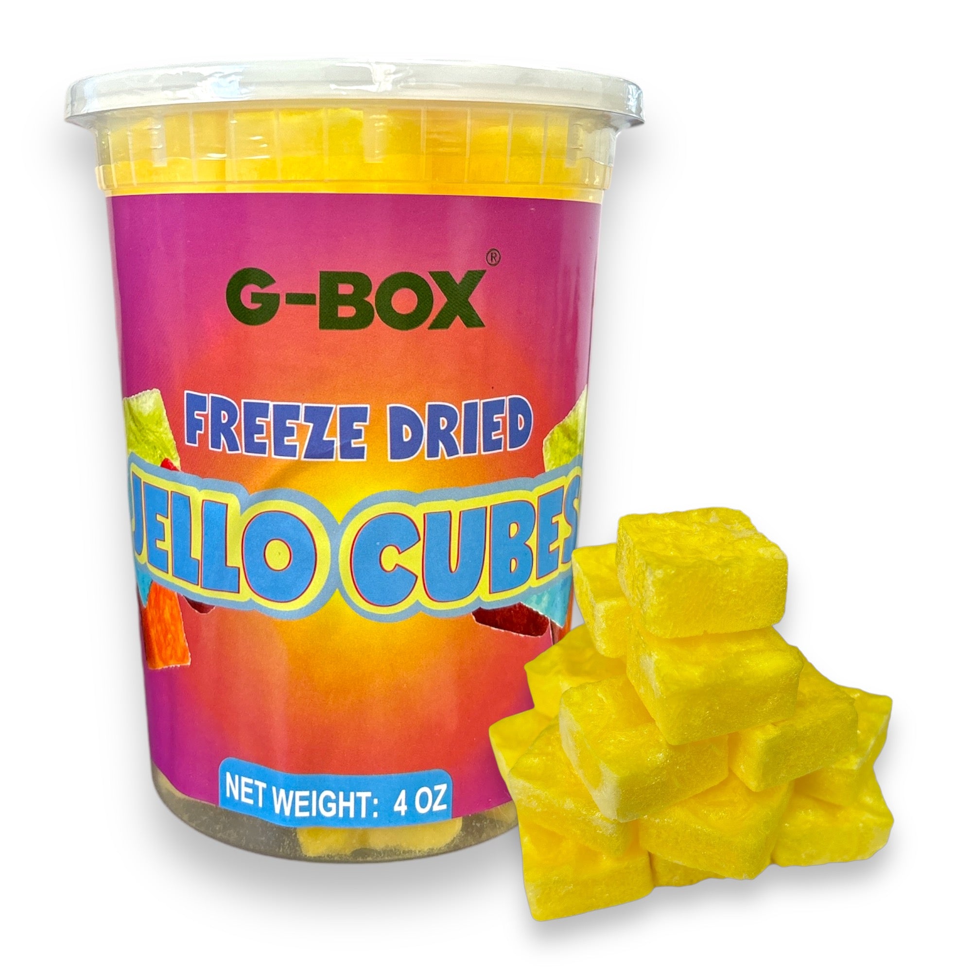 G-BOX FREEZE DRIED JELLO CUBES (LEMON)-G-BOX