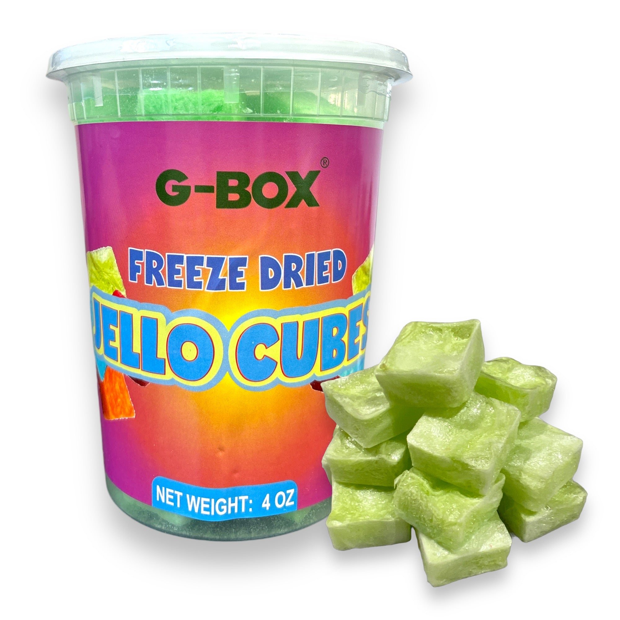 G-BOX FREEZE DRIED JELLO CUBES (LIME)-G-BOX