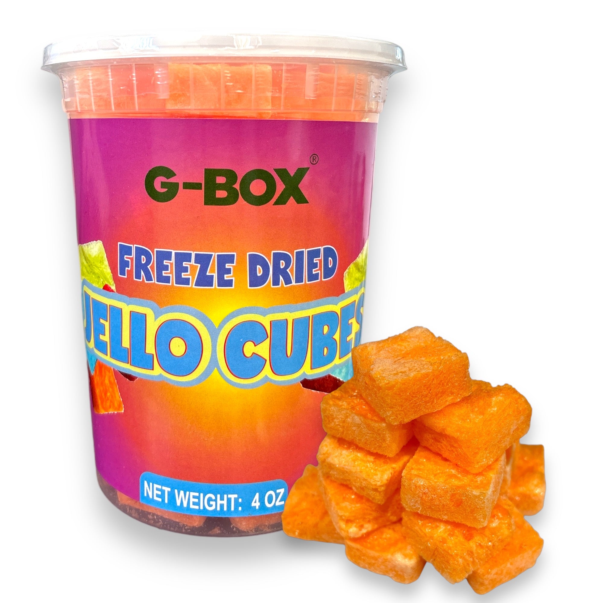 G-BOX FREEZE DRIED JELLO CUBES (ORANGE)-G-BOX