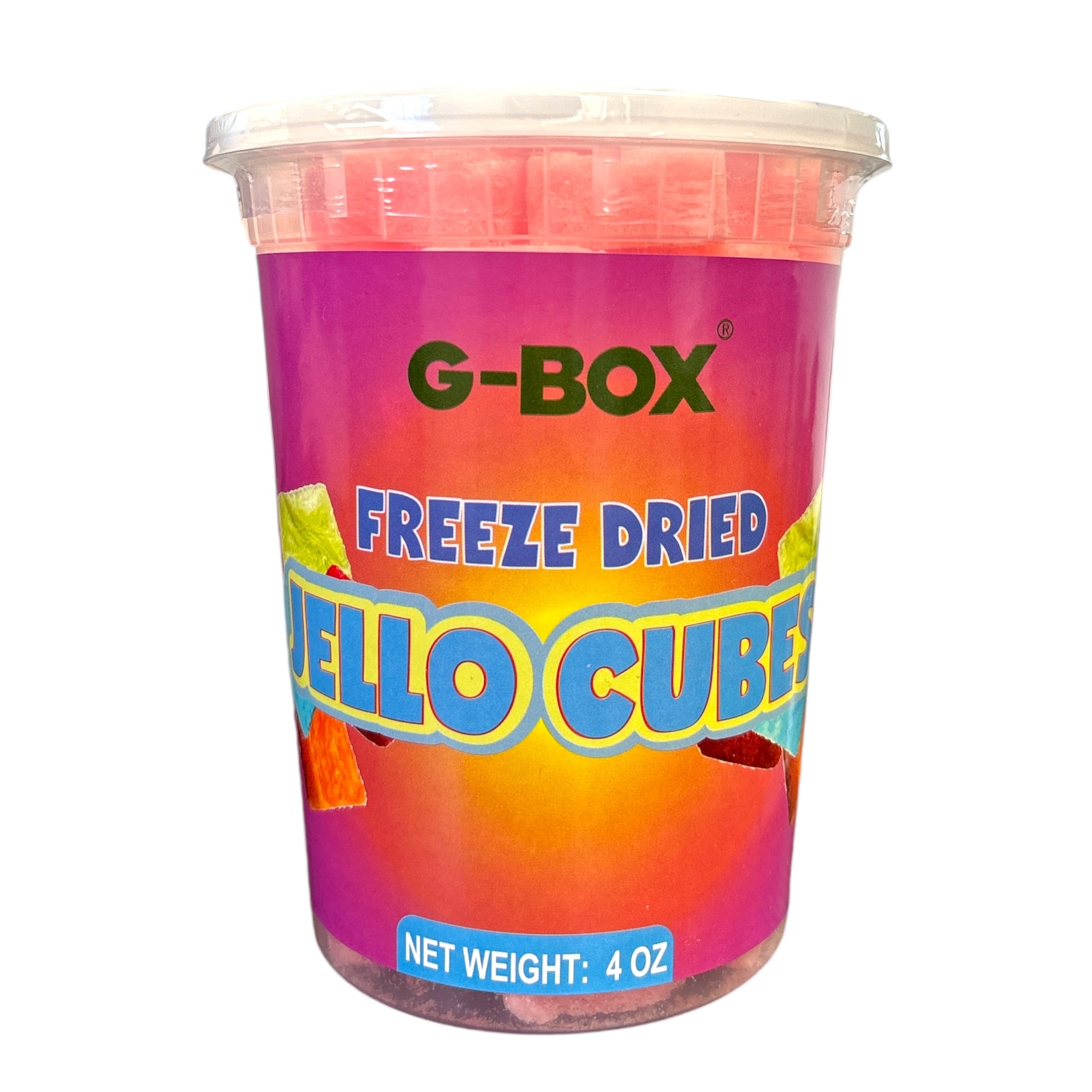 G-BOX FREEZE DRIED JELLO CUBES (PEACH)-G-BOX