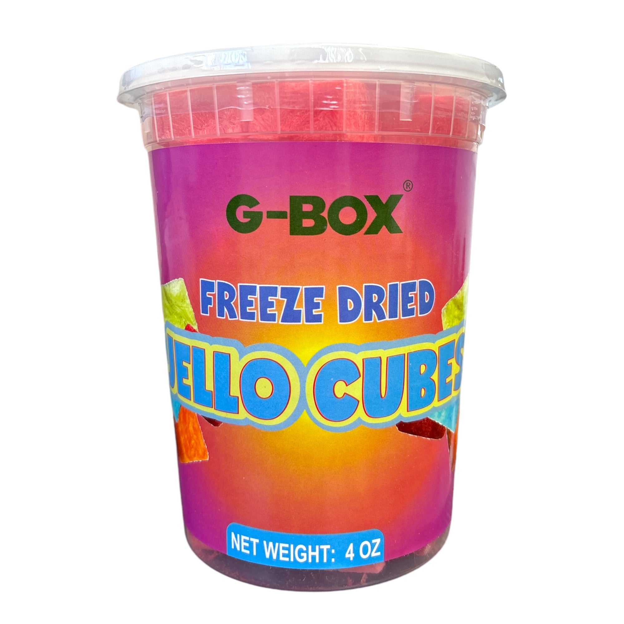 G-BOX FREEZE DRIED JELLO CUBES (STRAWBERRY)-G-BOX
