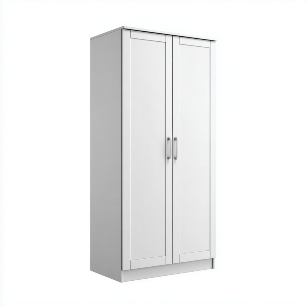 Dwudrzwiowa szafa stojąca, biały kolor-Simons Patio