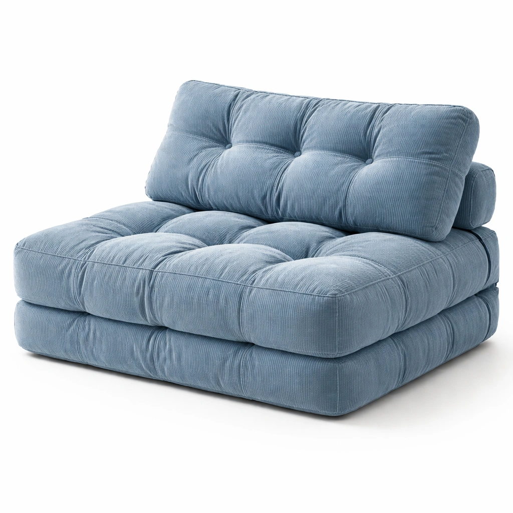 Sofa plegable acolchado con diseno moderno y respaldo ajustable-cozixo