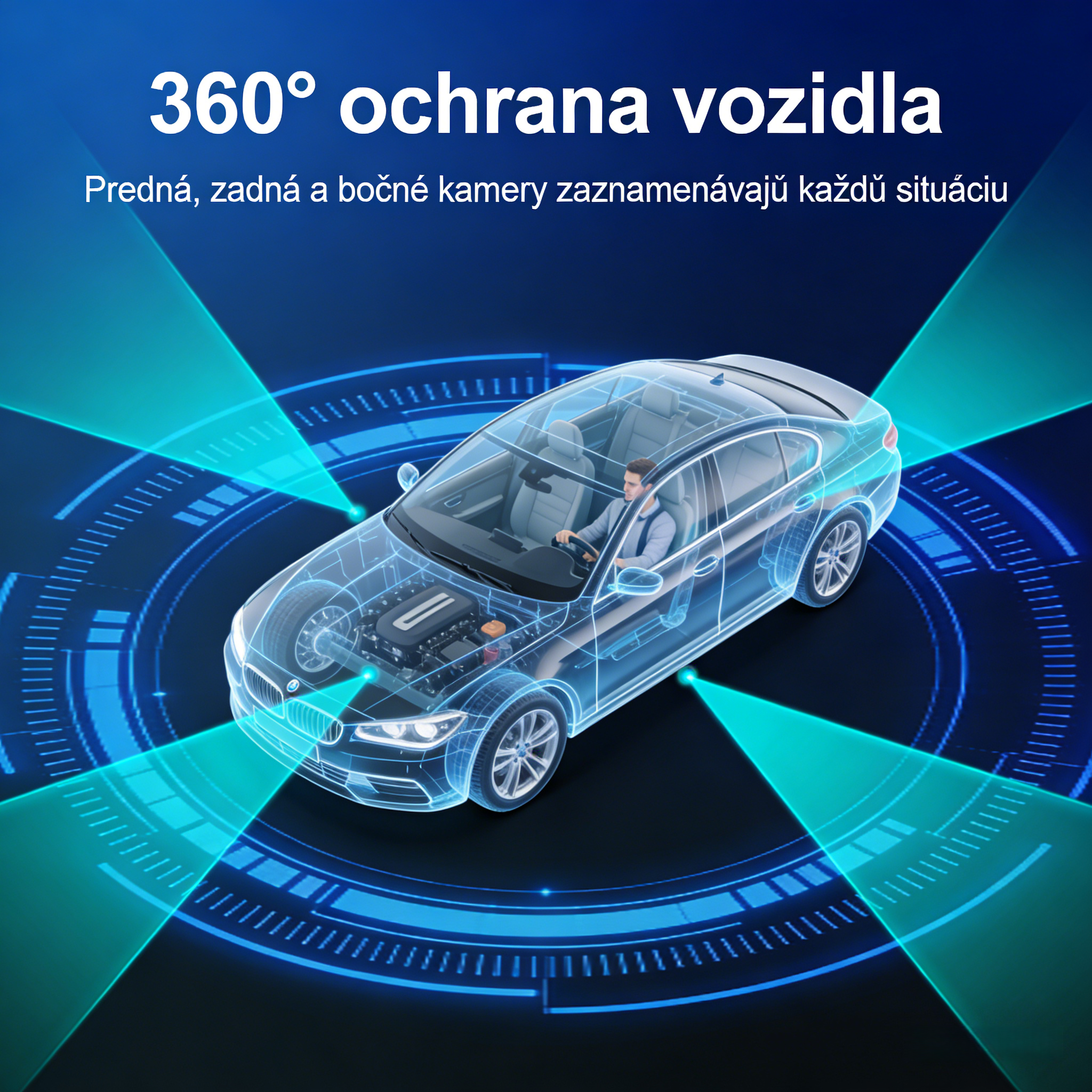 🚚Garmin G980 palubná kamera s umelou inteligenciou a hlasovým ovládaním so štyrmi kamerami, 360° panoramatickým pohľadom, 4K Ultra HD nočným videním a GPS sledovaním