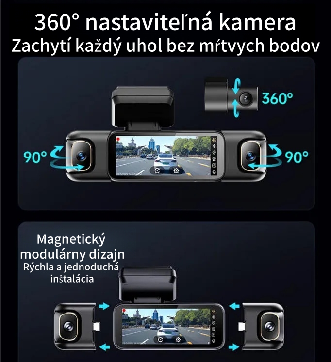 🚚Garmin G980 palubná kamera s umelou inteligenciou a hlasovým ovládaním so štyrmi kamerami, 360° panoramatickým pohľadom, 4K Ultra HD nočným videním a GPS sledovaním