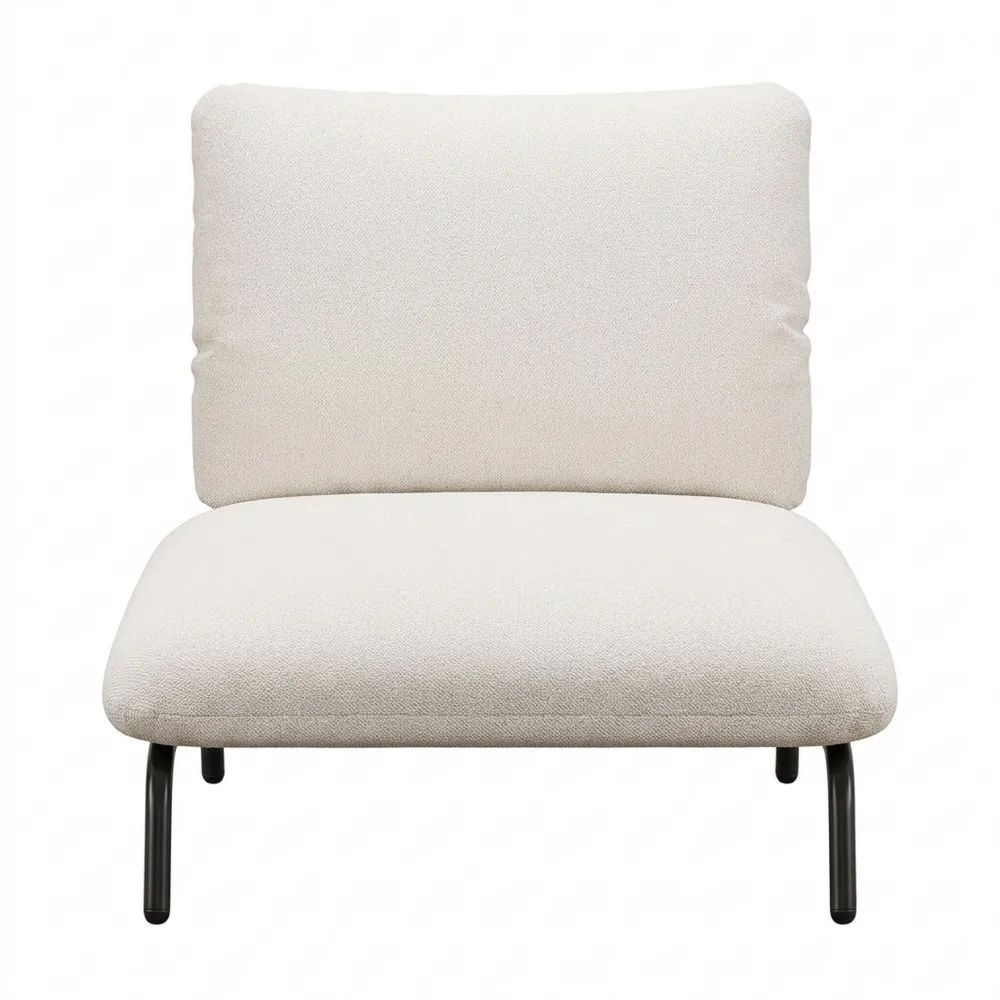 Breiter und Tiefer Relaxsessel bis 250 kg, für Wohnzimmer, Schlafzimmer, Büro, 92 x 97 x 82 cm, Beige