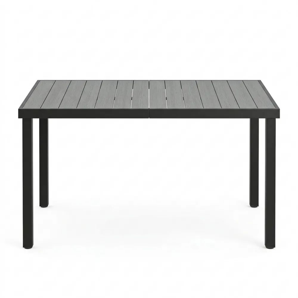 Moderner Gartentisch für Außenbereich, Platz für 4-6 Personen, wetterfest