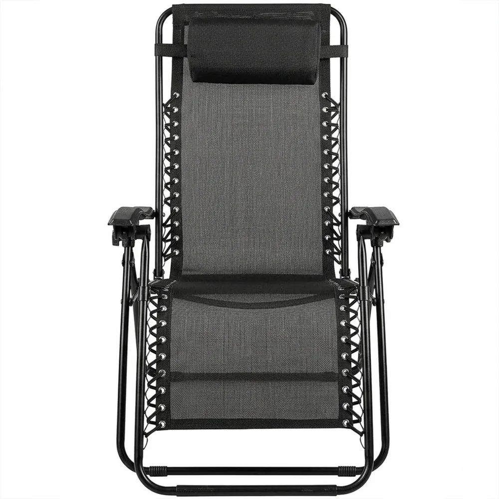 Faltbare Liegestühle für Strand, Camping und Garten mit Getränkehalter