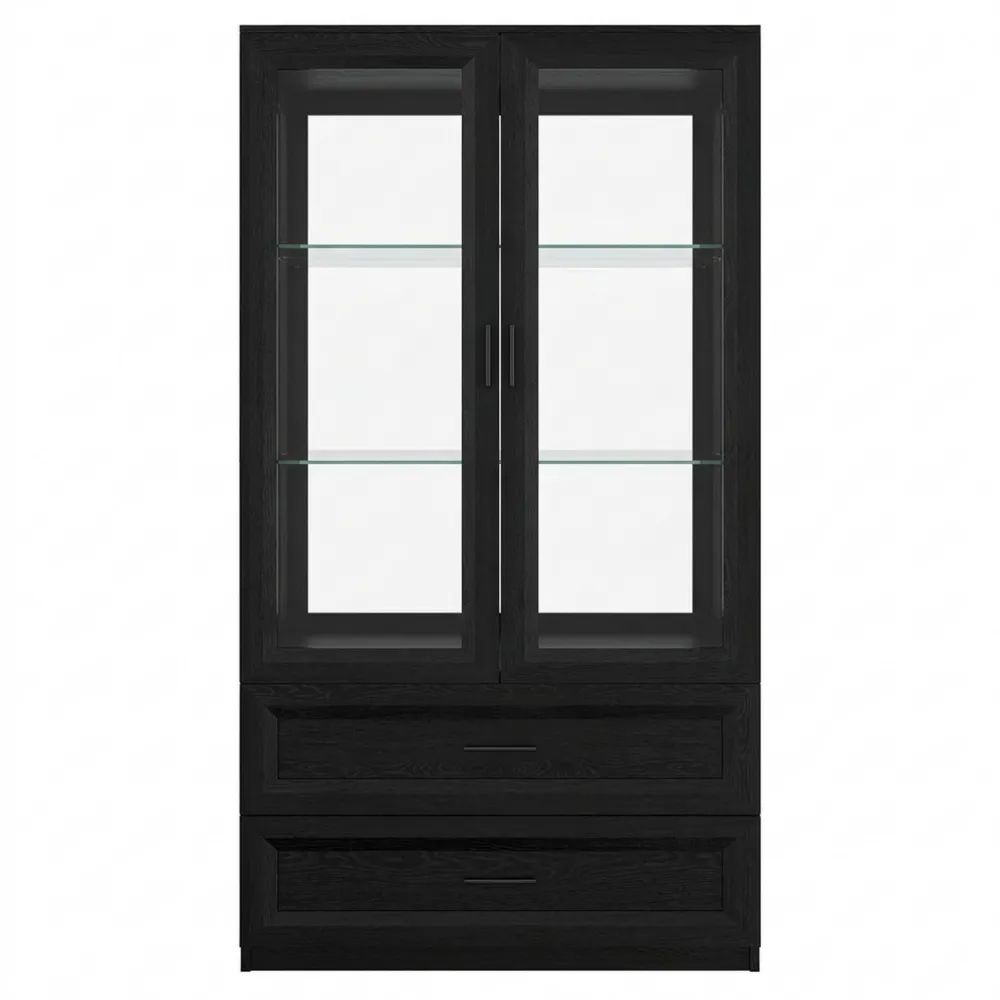 LED-beleuchteter Vitrinenschrank mit Bewegungssensor für Wohnzimmer und Schlafzimmer