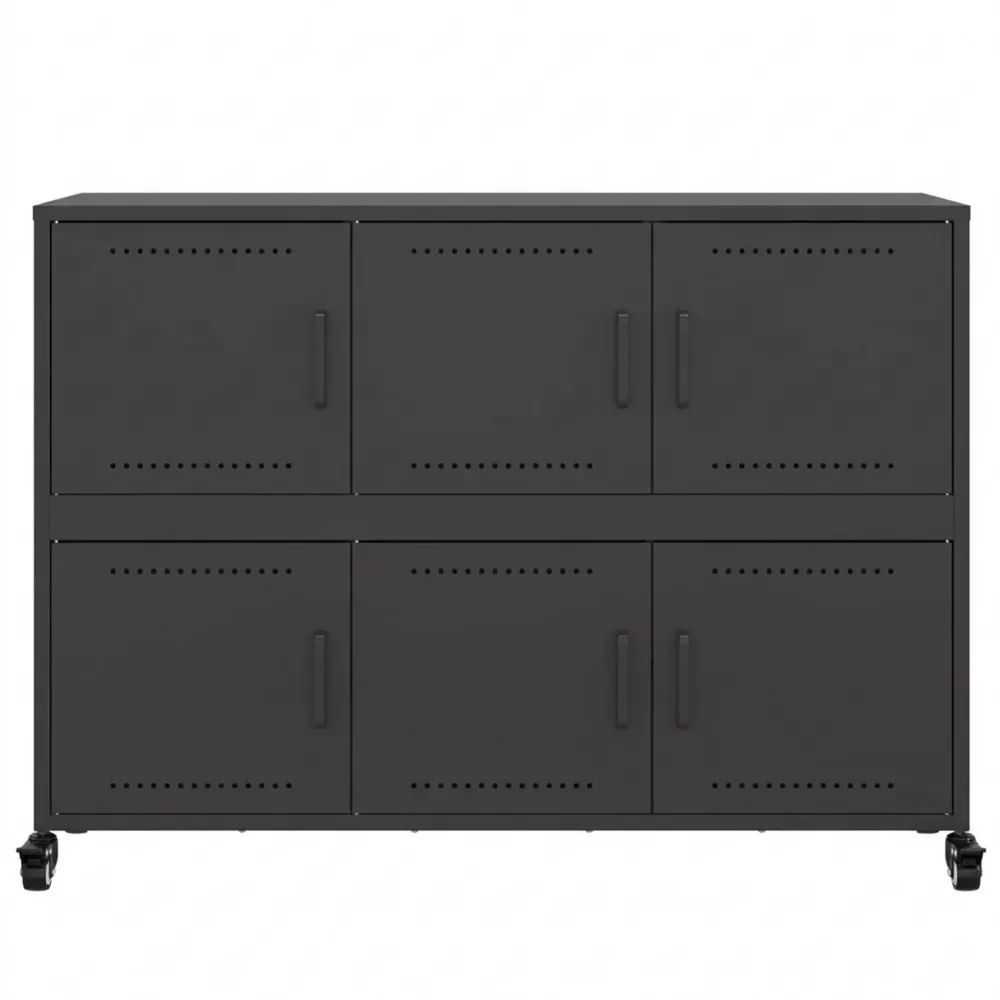 Sideboard aus Stahl 100,5x39x72 cm für Wohnzimmer, Esszimmer und Flur