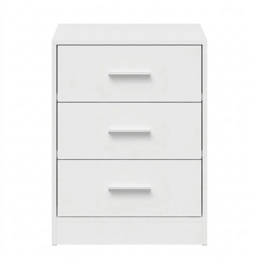 Moderner Nachttisch mit Ladefunktion und 3 Schubladen