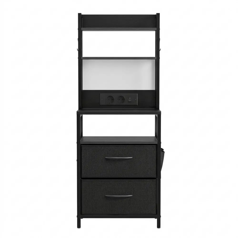 Multifunktionaler Nachttisch mit LED und Ladefunktion