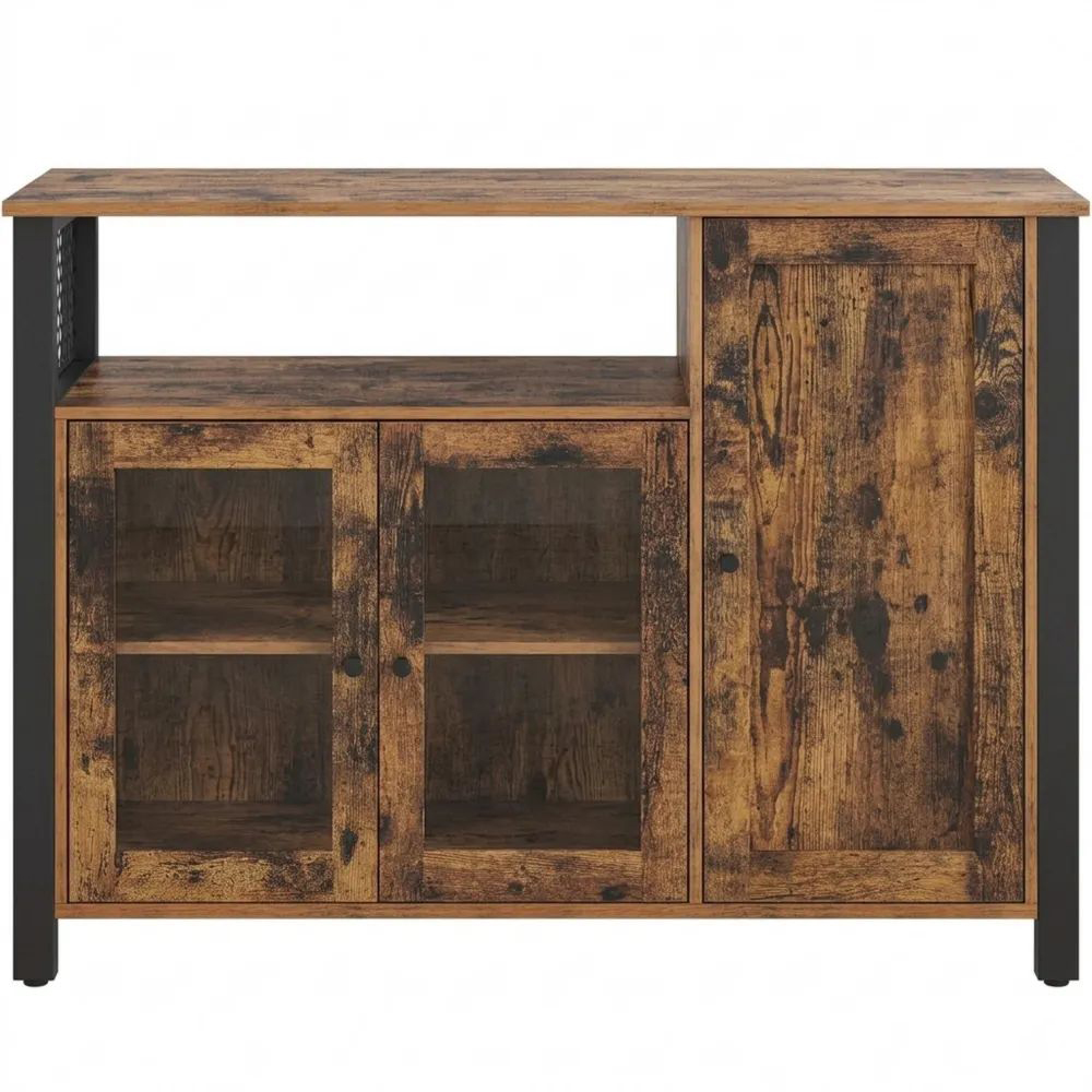 Vintage Sideboard mit 3 Türen für Wohnzimmer und Küche, Landhausstil