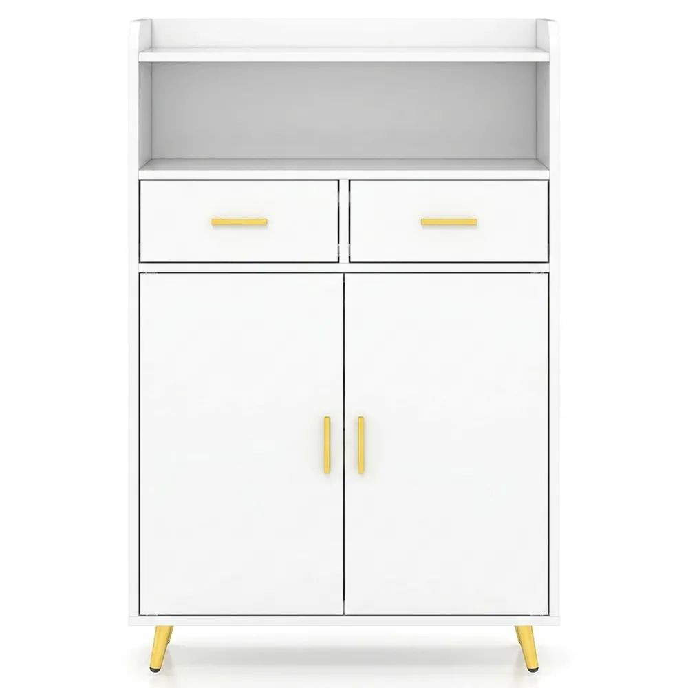 Moderner Beistellschrank mit Schubladen und Doppeltür