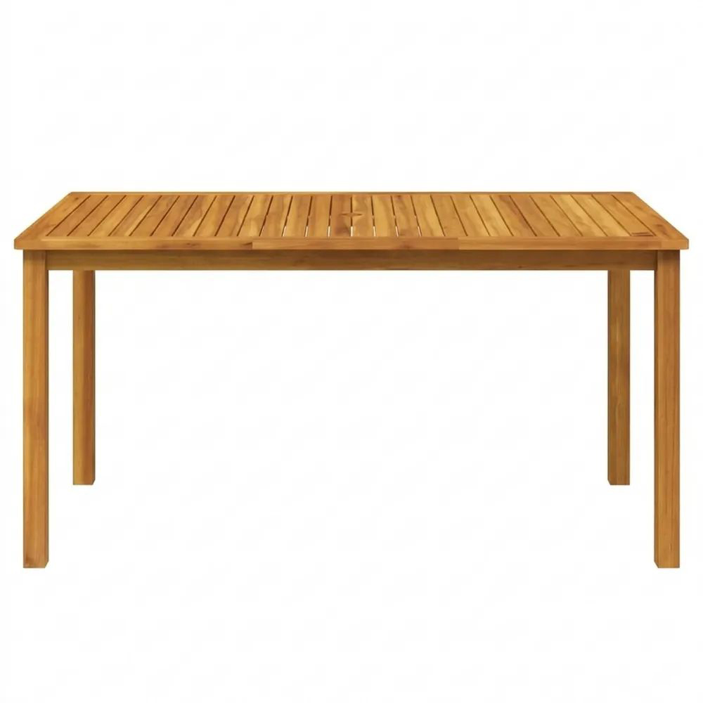 Massiver Gartentisch aus Akazienholz für Terrasse oder Garten