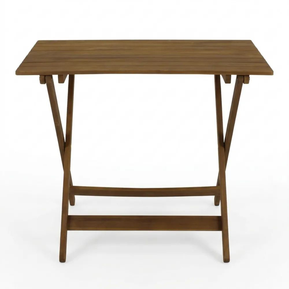 Kompakter Klapptisch aus Akazienholz für den Außenbereich