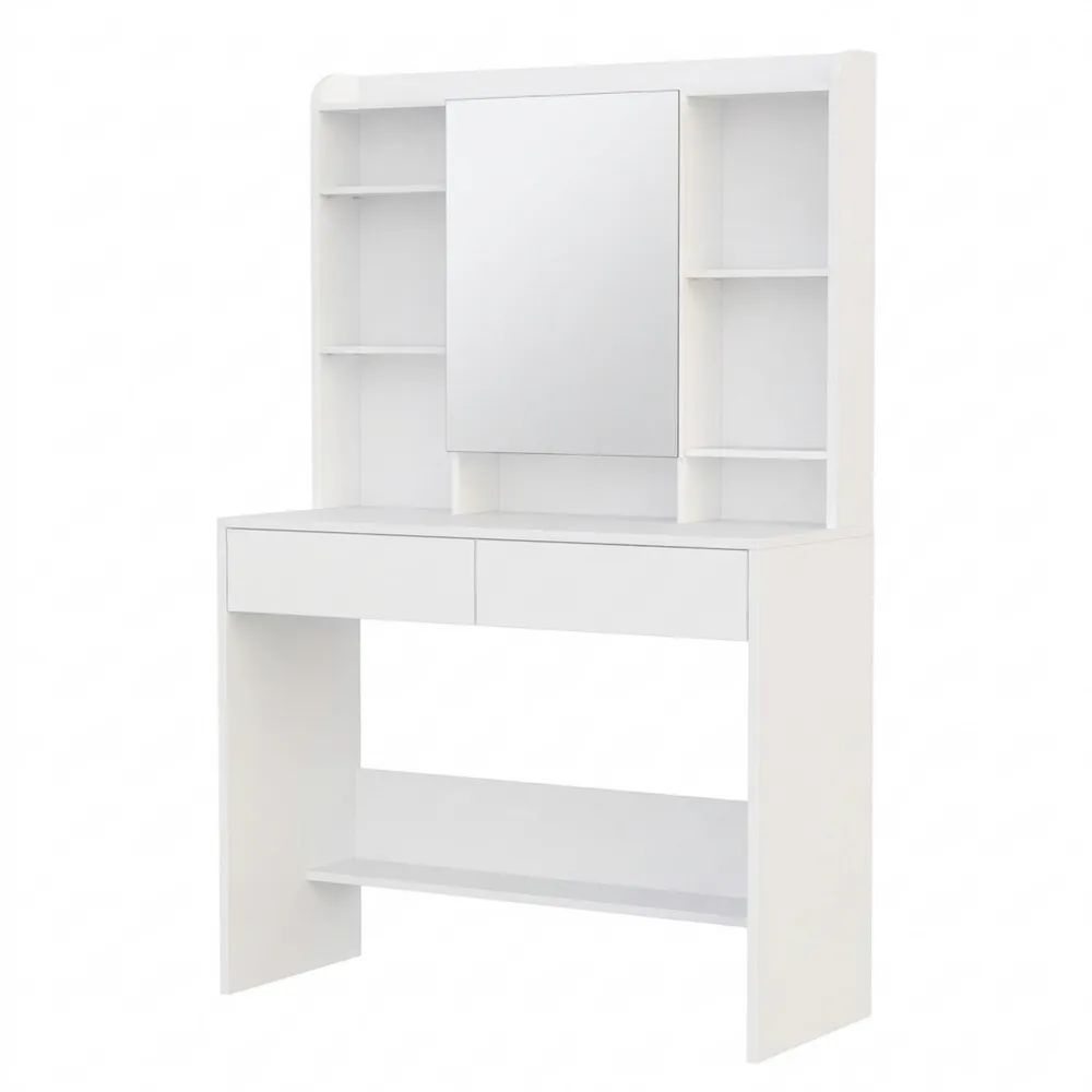 Moderner Schminktisch mit dimmbarer Beleuchtung und Spiegel