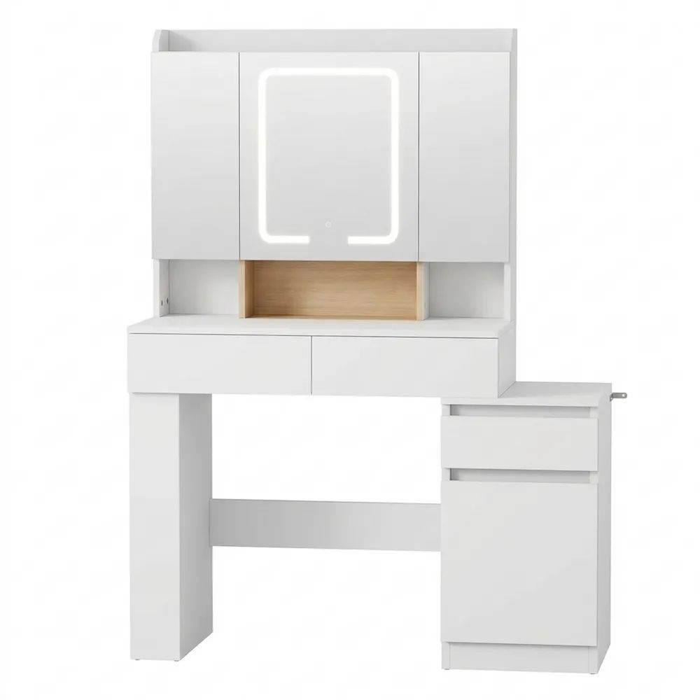 Moderner Schminktisch mit Spiegel und Stauraum