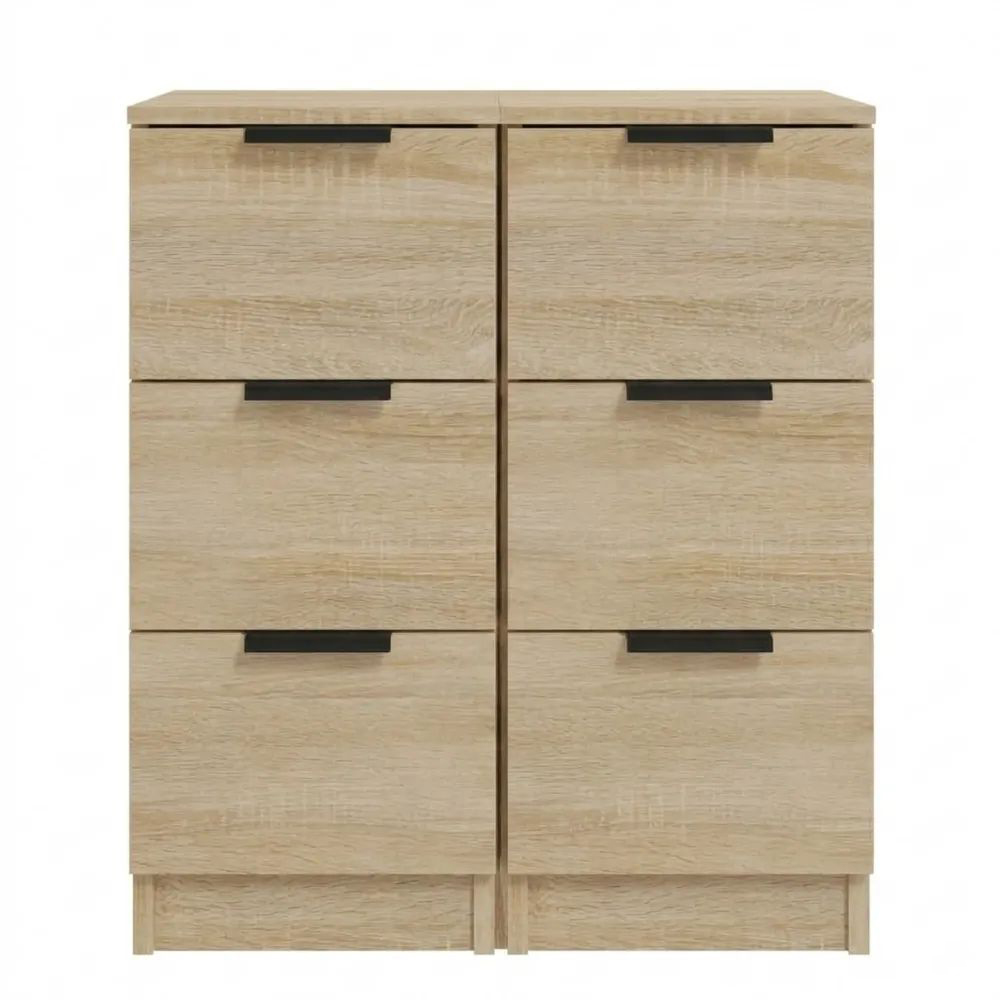 Zwei Kommoden in Sonoma-Eiche, 30x30x70 cm