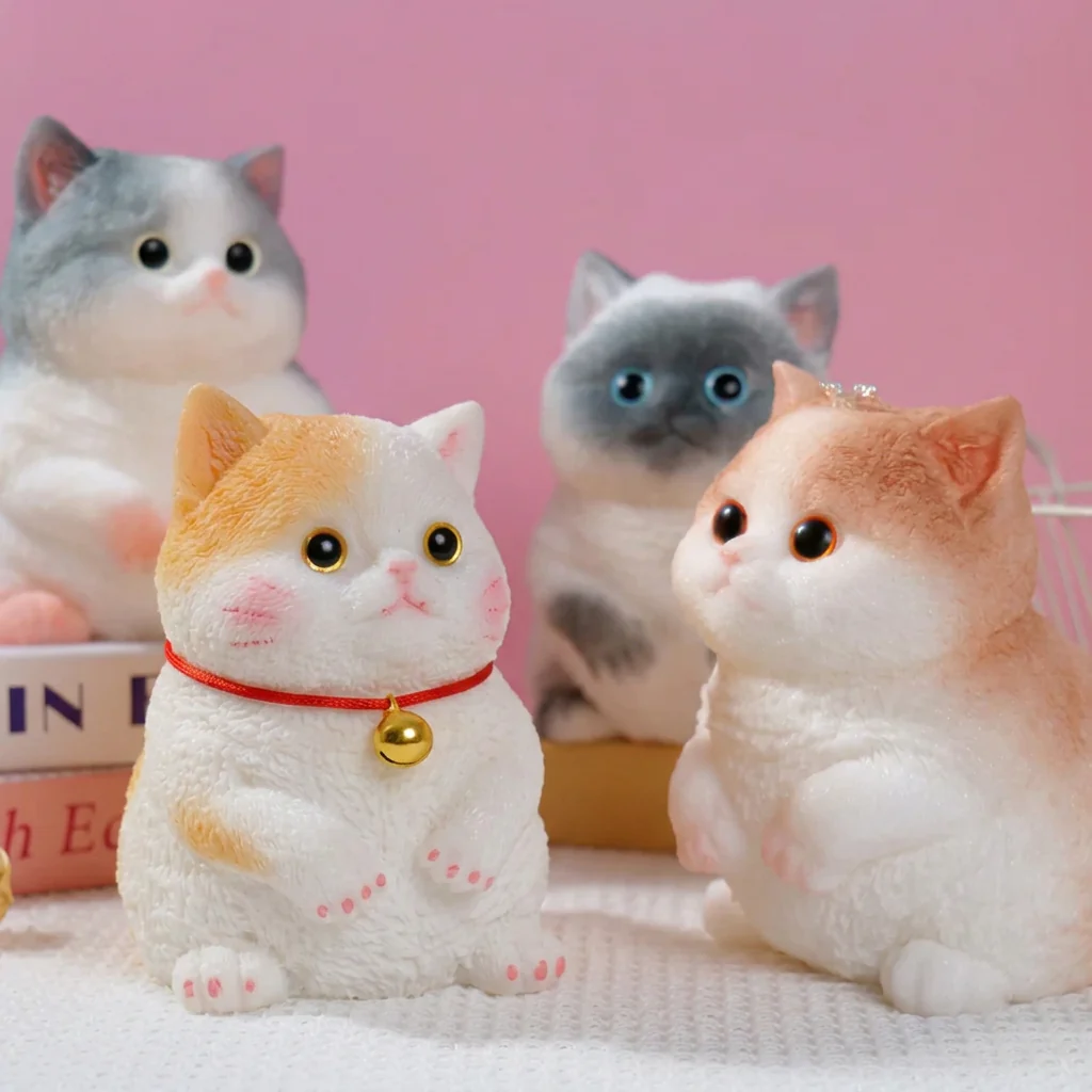 🎨🐾Soft and Cuddly Cat – Stress-Relief Squeezable Toy
