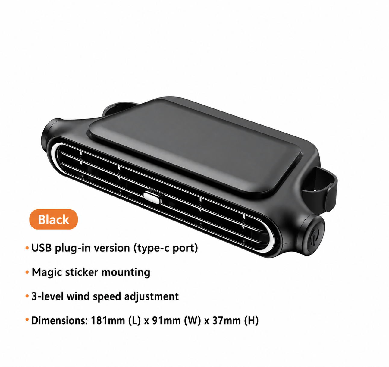 Clip-On Car Fan