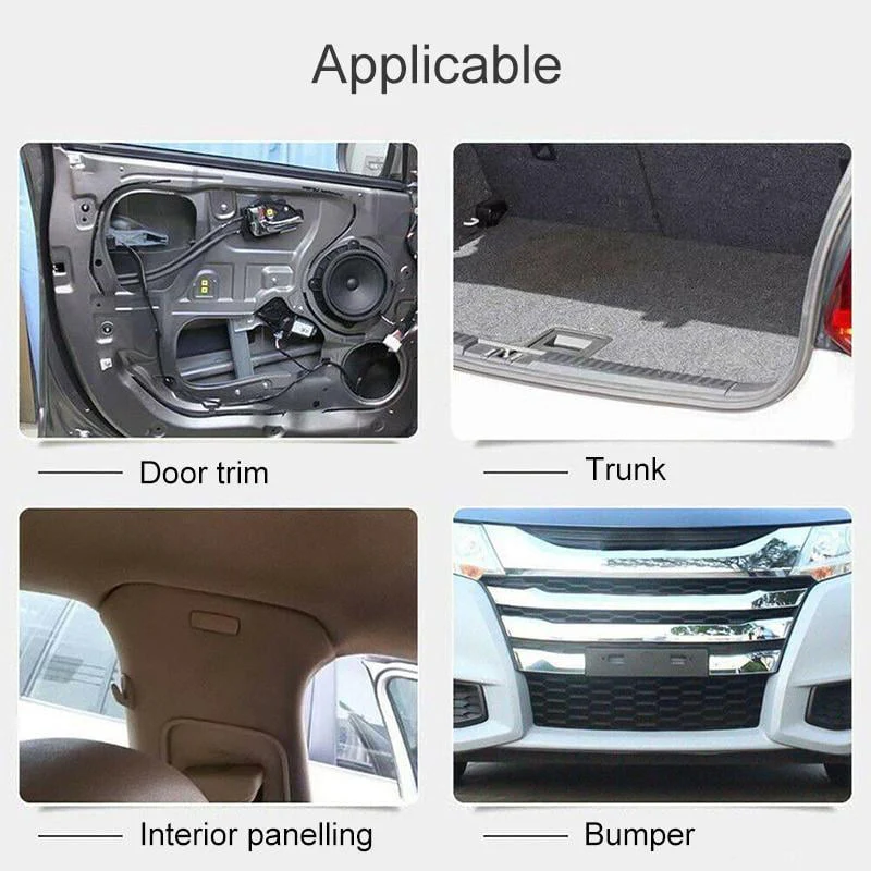 🚗100PCS Car Plastic Rivet Clips Kit With Fastener Remover Tool