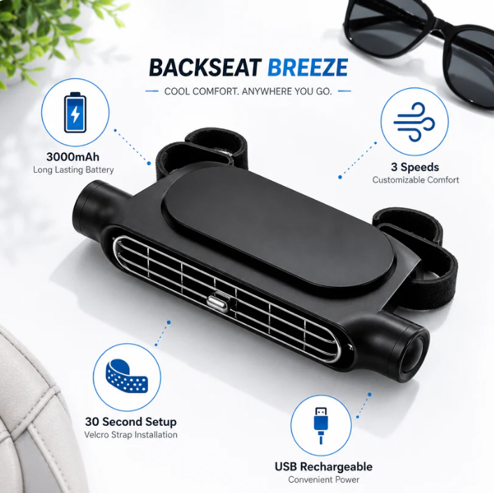Clip-On Car Fan