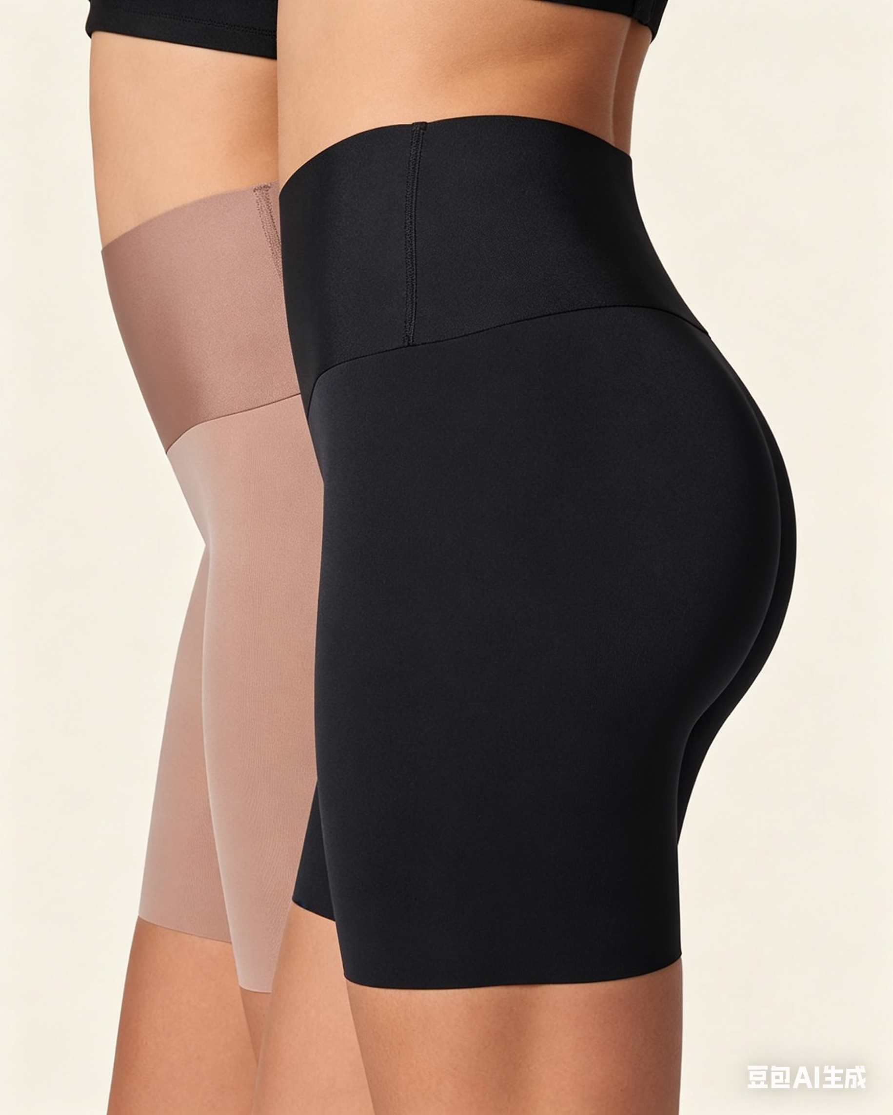 Stay-in-Place Seamless Shorts for Women - High Waisted Shapewear Tummy Control