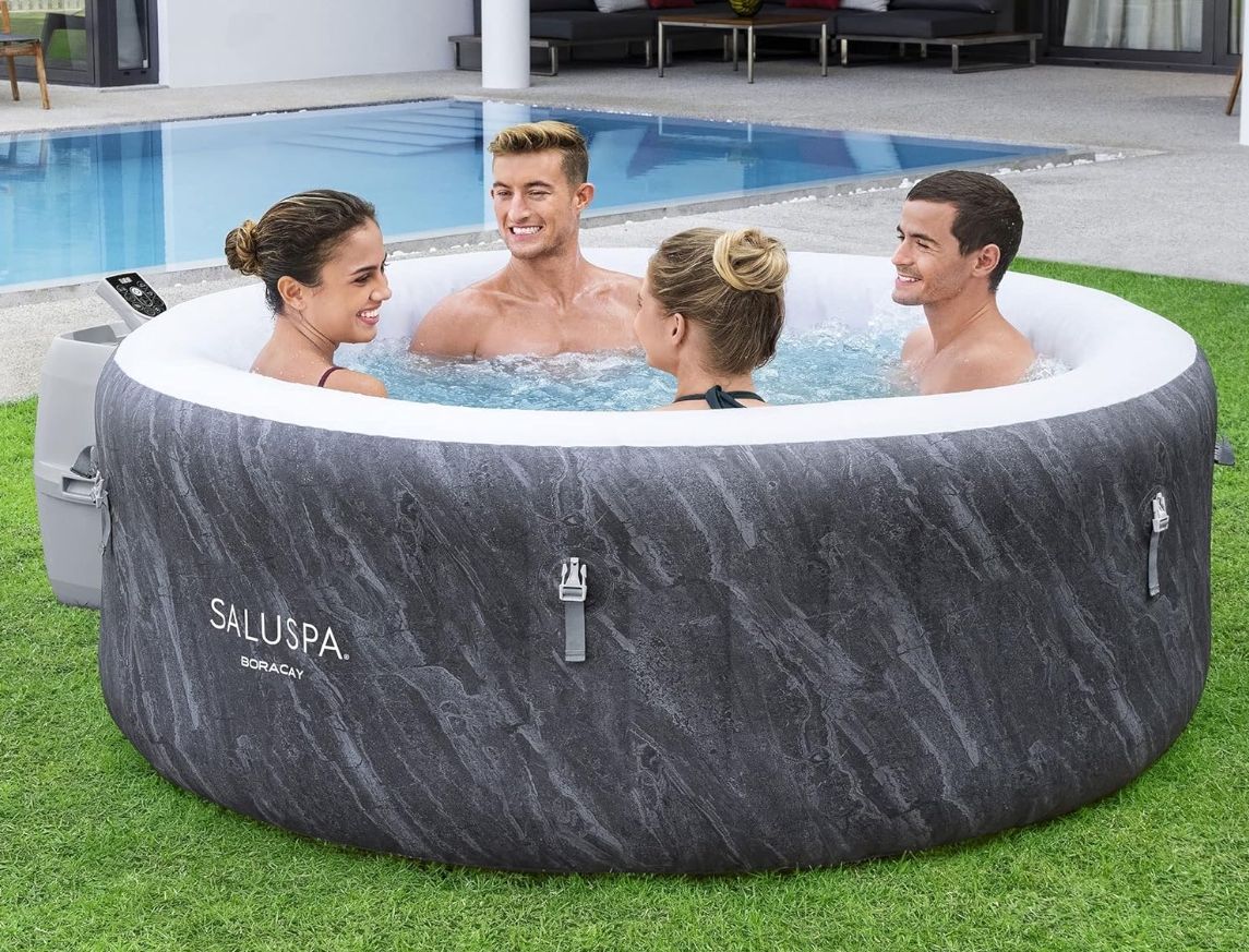 Soon to be sold out!!💝Last Day For Clearance,  Buy 1 Get 1 Free✨Taos by Bestway 5-7 Person EnergySense Inflatable Heated Hot Tub