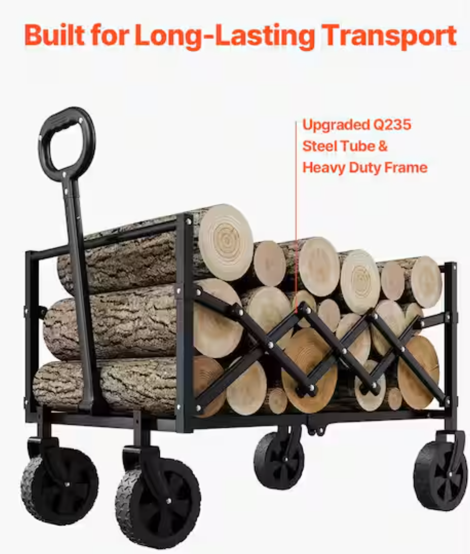 💝 Last Day For Clearance ,Buy 2 Get 2 Free💥 Mac Sports Double Decker Foldable Wagon with Shelf