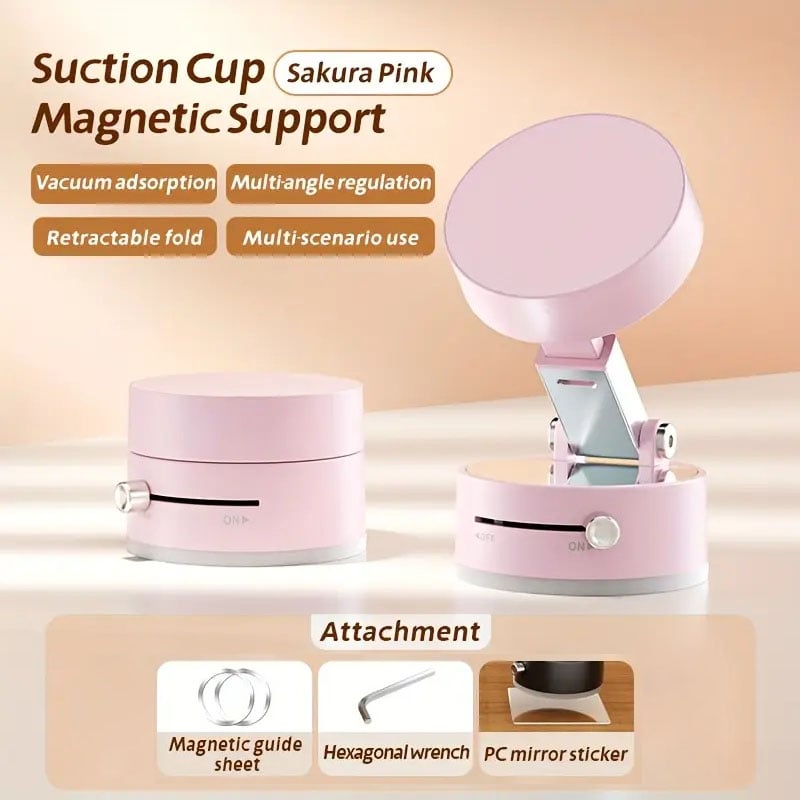 🔥Last Day 49% OFF - Multifunctional Foldable Retractable Vacuum Double-sided Magnetic Mobile Phone Holder