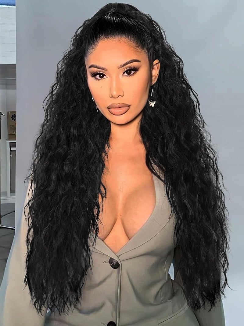 Ponytail Extension Claw 30" Curly Pony Tail Clip in Hair Extensions for Women and Girls