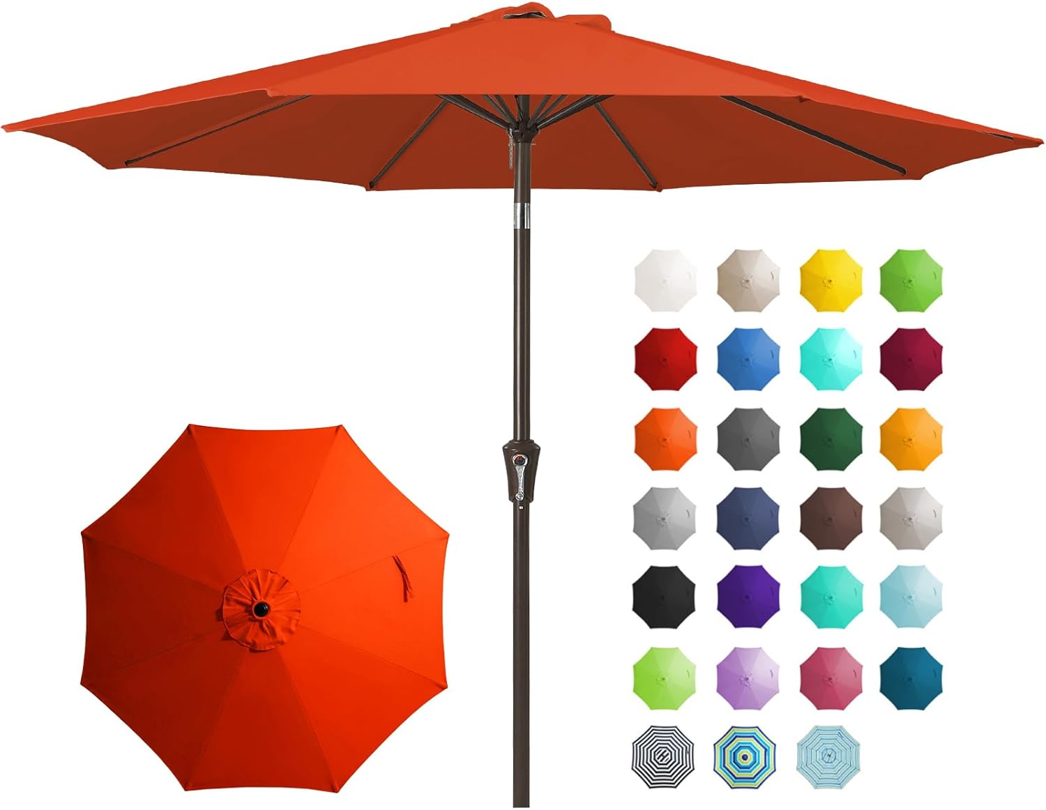🎉Only Today Buy 1, Get 1 50% OFF💥 15 ft Rectangle Patio Umbrella with Solar Lights and Base Included