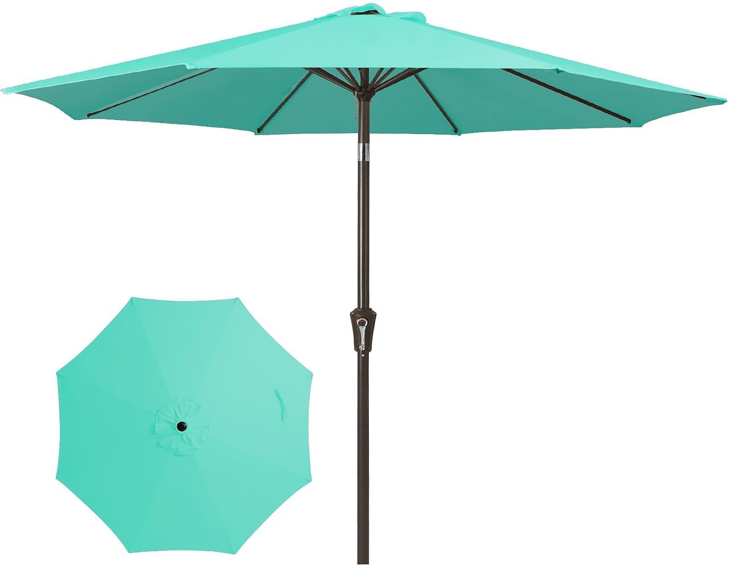 🎉Only Today Buy 1, Get 1 50% OFF💥 15 ft Rectangle Patio Umbrella with Solar Lights and Base Included