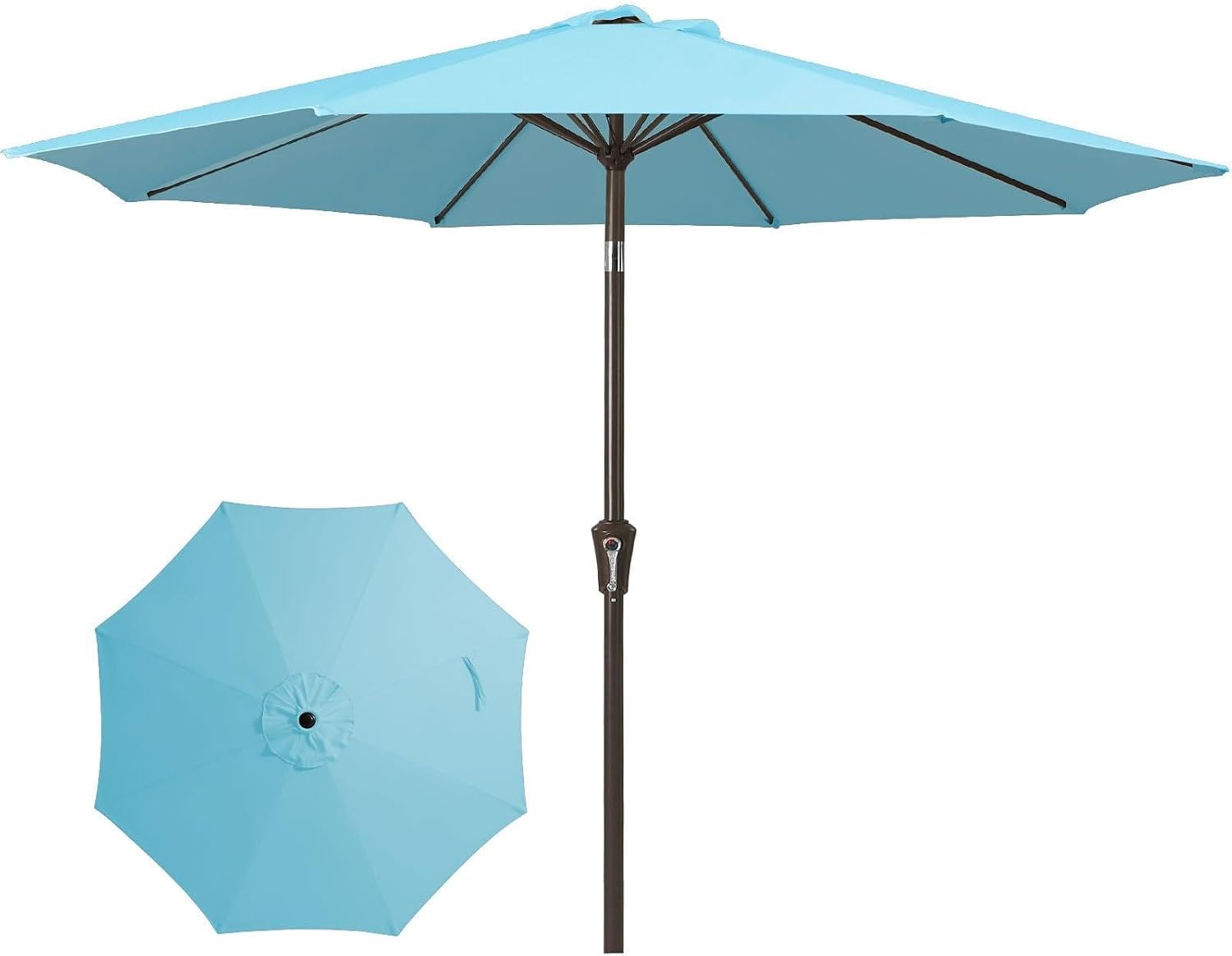 🎉Only Today Buy 1, Get 1 50% OFF💥 15 ft Rectangle Patio Umbrella with Solar Lights and Base Included